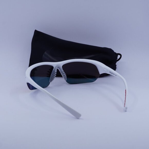 NIKE SKYLON ACE FQ4683 106 Geometric Sunglasses - White/Grey/Red Mirror - Picture 6 of 9